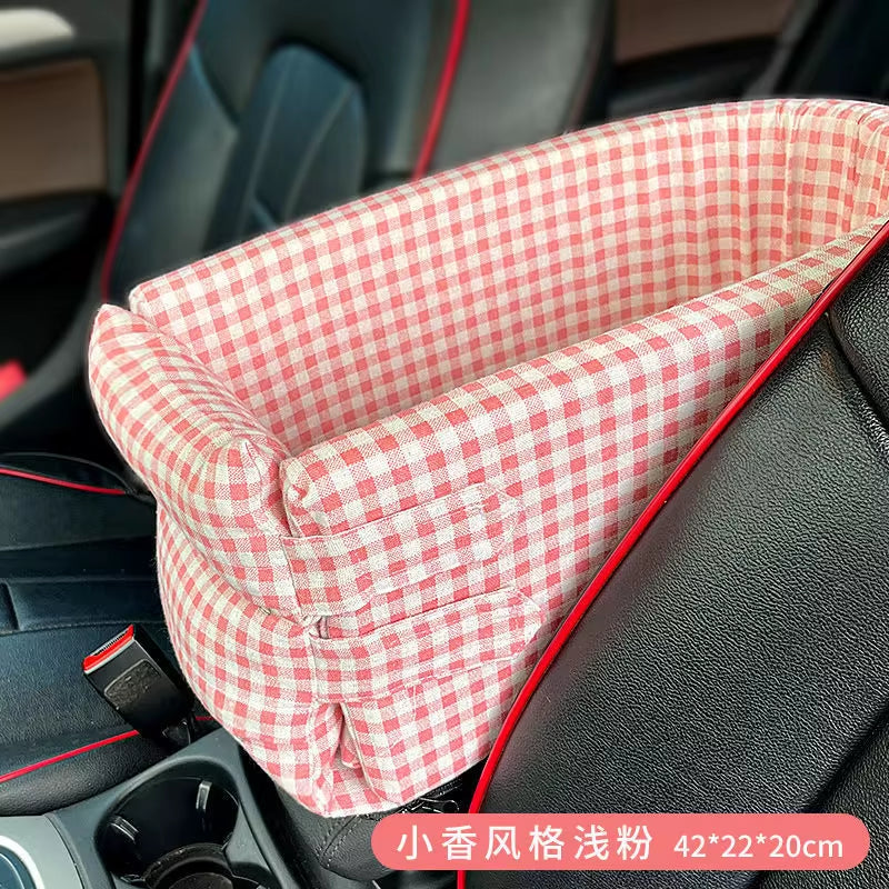 Car Central Dog Car Seat Bed Portable Dog Carrier for Small Dogs and Cats Safety Travel Bag Accessories